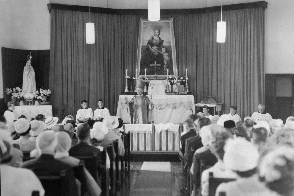 Inside view of our church between 1962..1971